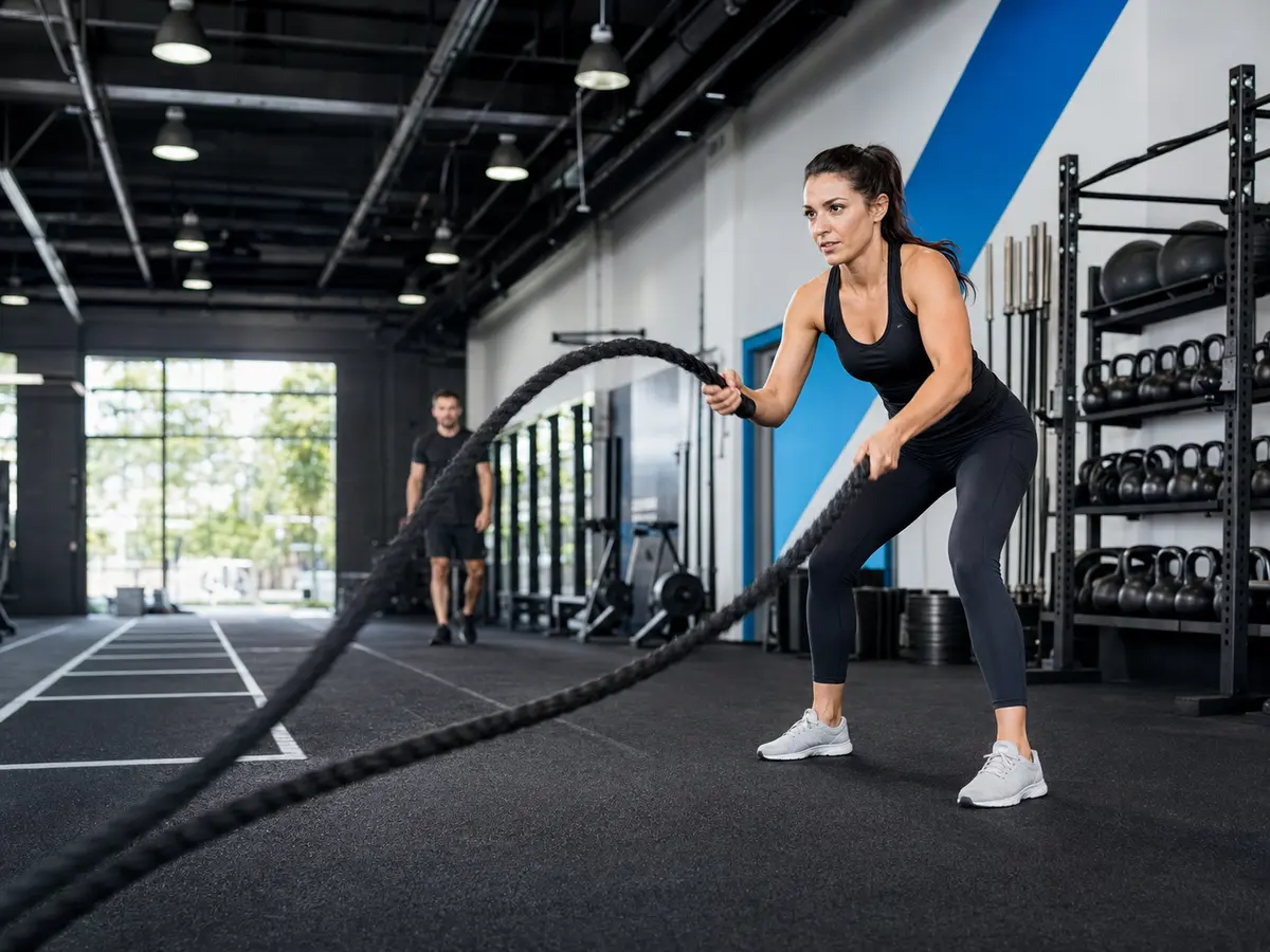 Imagen conceptual de entrenamiento funcional para la promoción activa